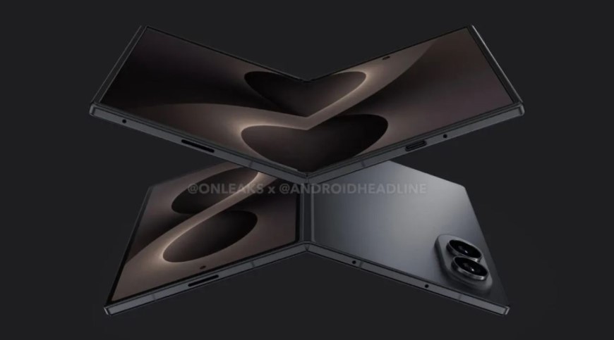Samsung Galaxy Z Fold8 a Z Flip8: Všetky dôležité informácie a úniky! Zobrazenie Samsung Galaxy Z Fold7 v čiernej farbe.
